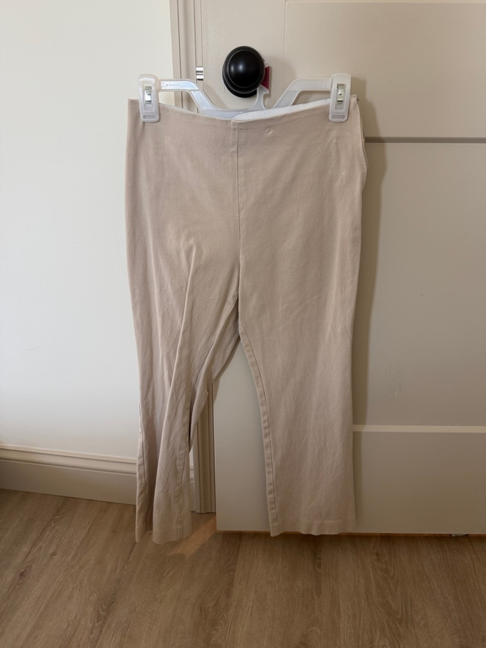 Beige Stretch Dress Pants - Neutral Everyday Style